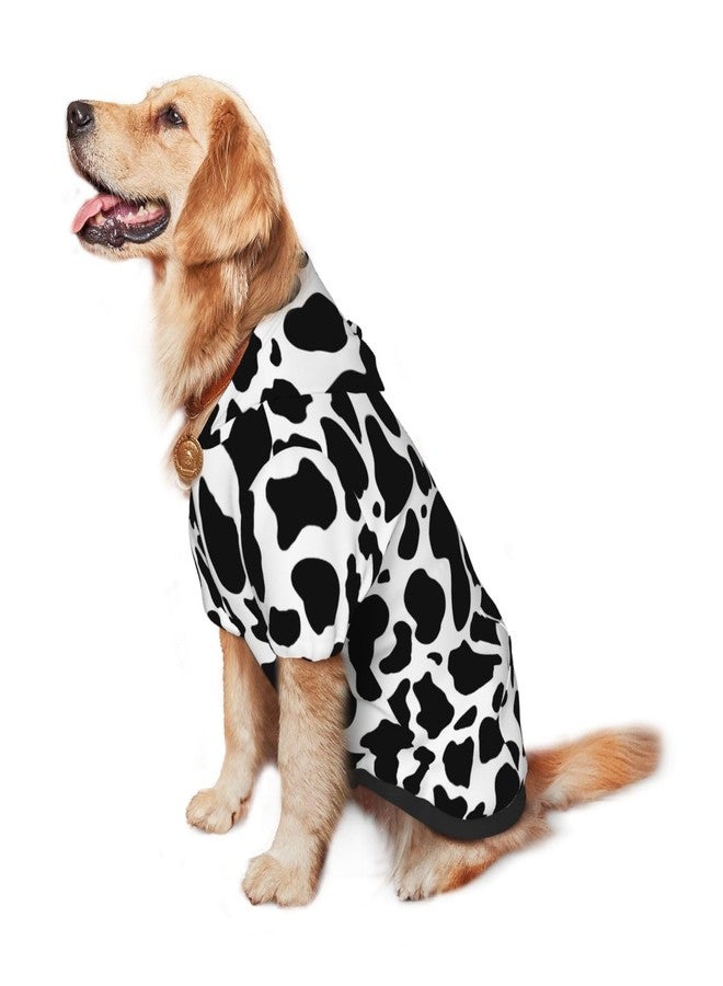Ubouigr Cow Print Dog Costume,Stylish Dog Hoodie with Hat Pocket,Pet Clothes Sweatshirts for Cats Dogs Large - Image 5